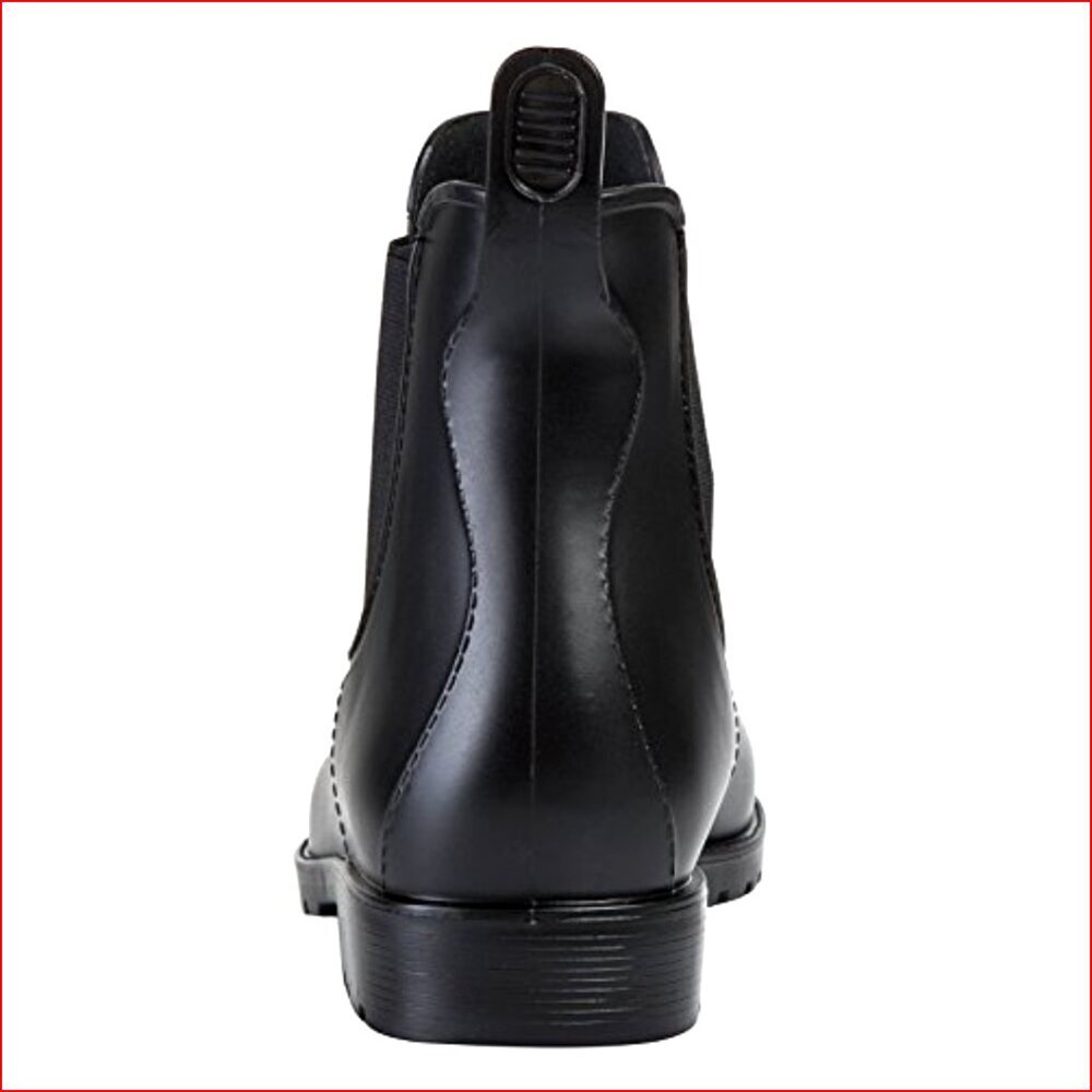 Waterproof Chelsea Rain Boots with Rubber Sole and EVA Insole - Picture 5 of 7